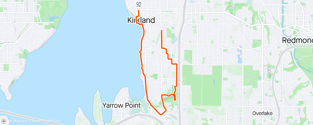 Map of the activity, Making myself do all the hills before I go to Davis