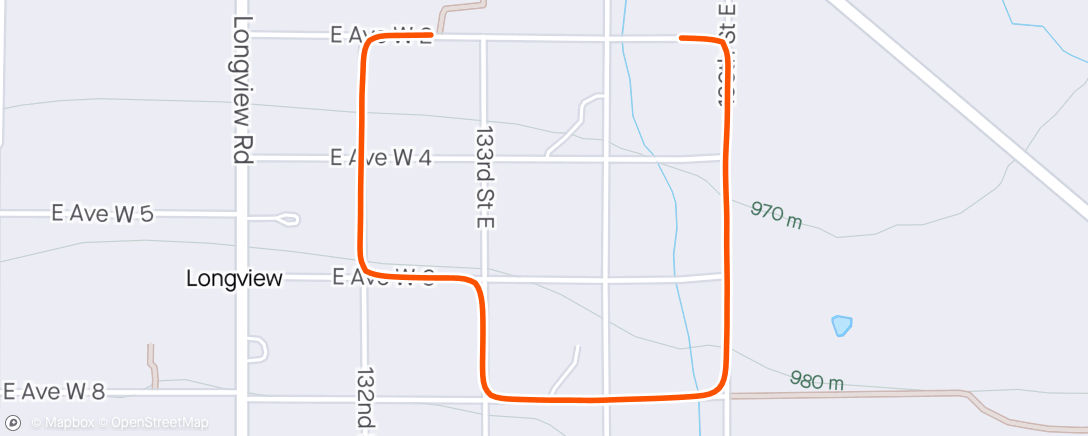 Карта физической активности (Nike Run Club: Tuesday Evening Run)