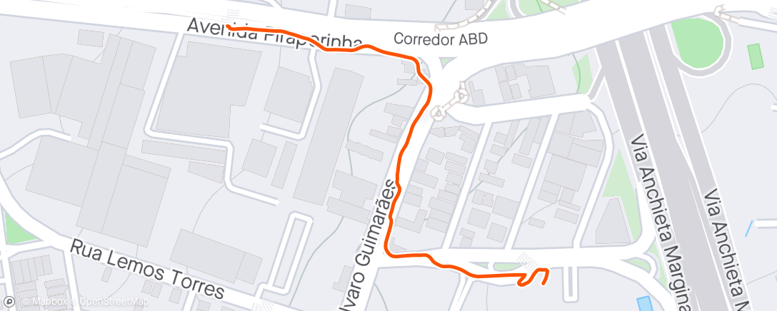 Mapa da atividade, Caminhada vespertina