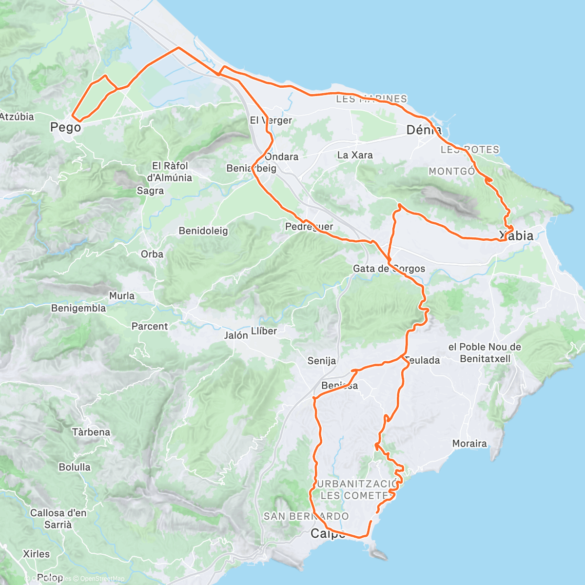 Map of the activity, Calp #7 ☀️
