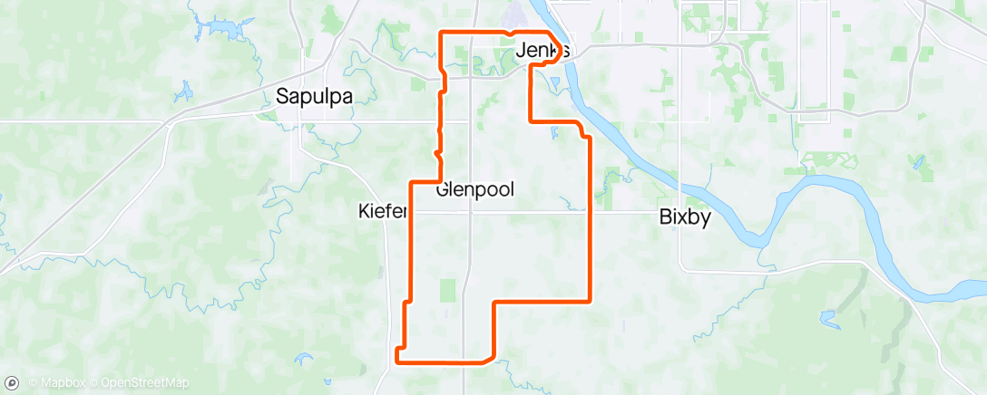 Map of the activity, YL B Ride