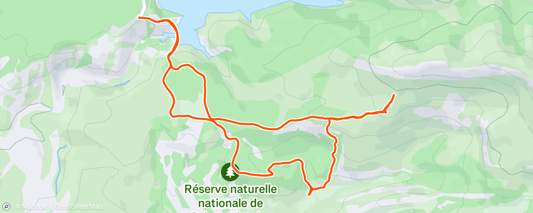 Map of the activity, Trail dans l'après-midi