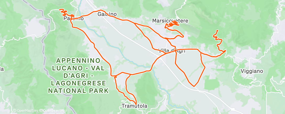「Pedalata mattutina」活動的地圖