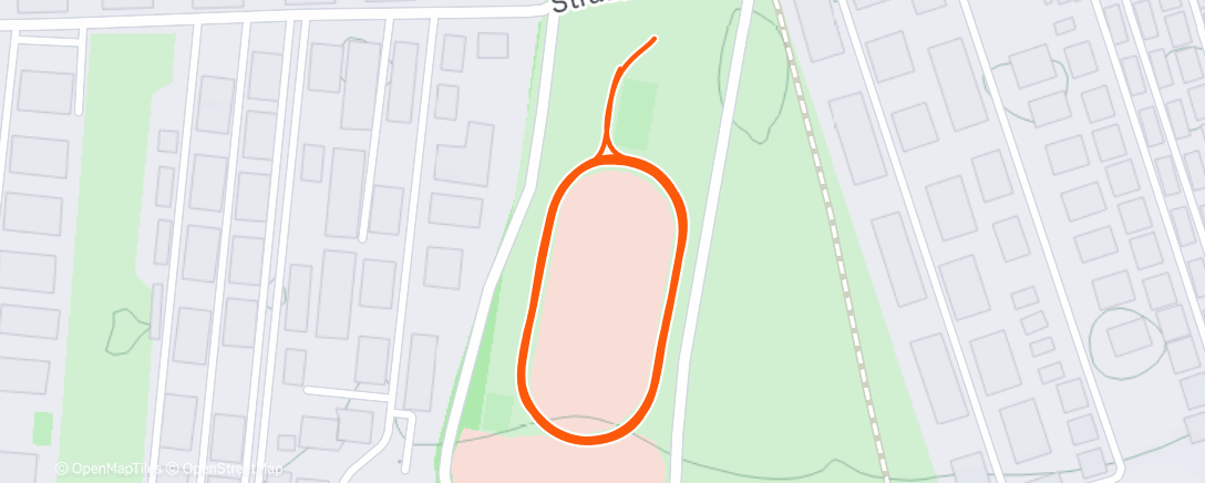 Map of the activity, Afternoon Run