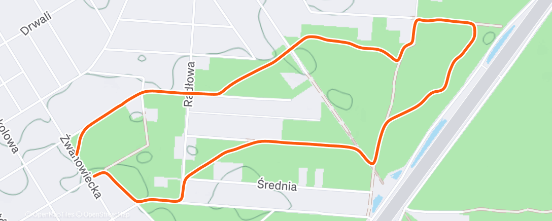 Map of the activity, Morning Walk