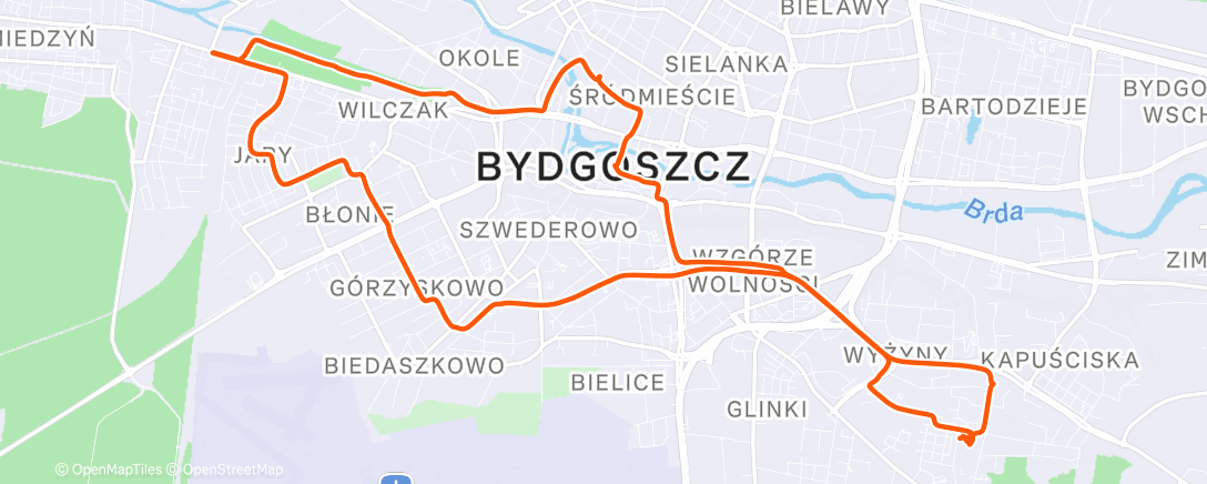 Map of the activity, Morning Ride