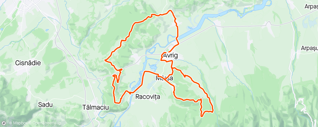 Map of the activity, Avrig ⛰️