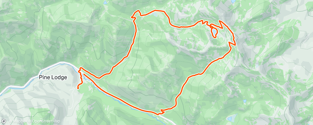 Map of the activity, Lunch Hike