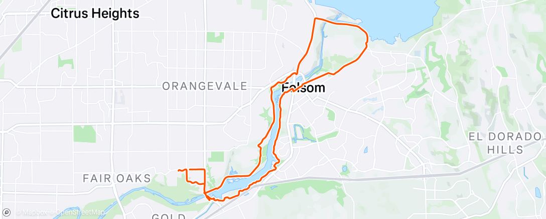 Map of the activity, Afternoon Ride
