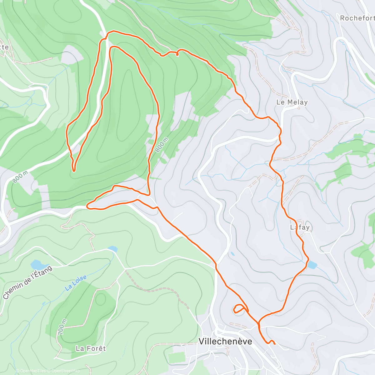 Map of the activity, Joyeux Noël à tous les amis du Milo'Trail 🧑‍🎄