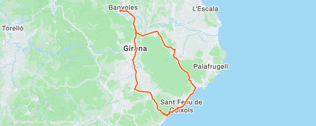 Map of the activity, Morning Ride