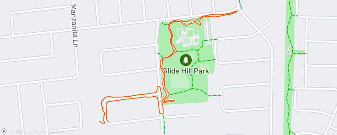 Map of the activity, Lunch Run with 35 lbs