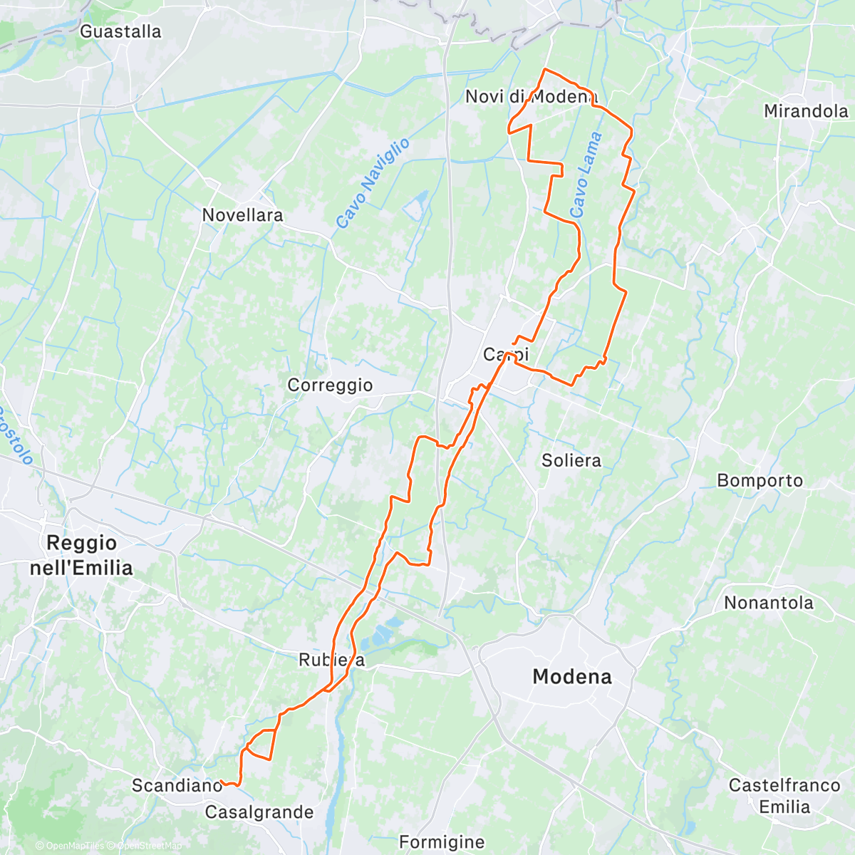 Map of the activity, Grvl...