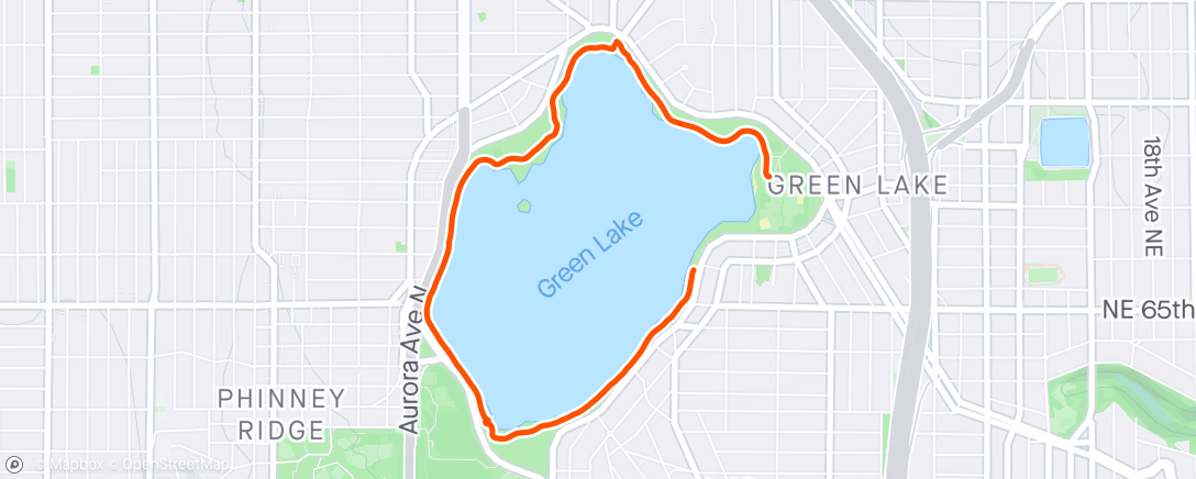 Carte de l'activité Green Lake Walk