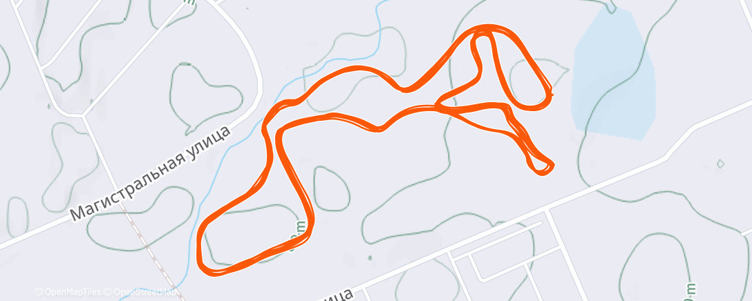 Map of the activity, Северный лыжный заезд (вечер)