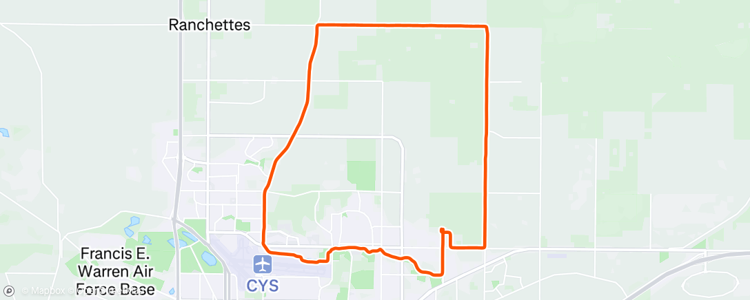 Map of the activity, Morning Run