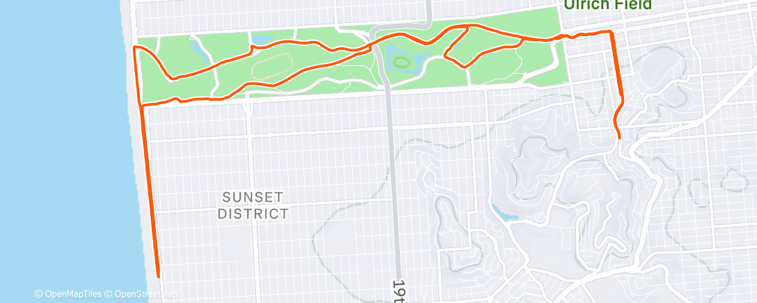 Карта физической активности (Lunch Run)