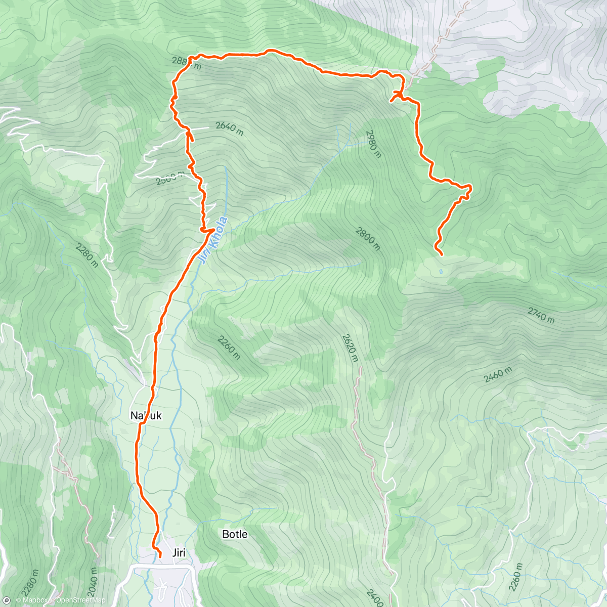 Map of the activity, DOLAKHA 🇳🇵Day 2 - Scouting
