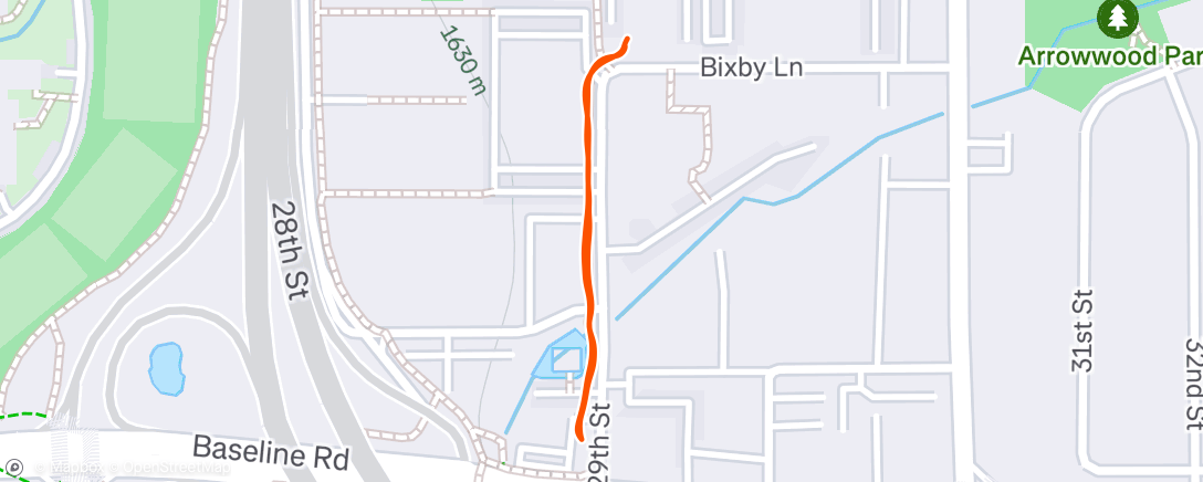 Map of the activity, Beer run