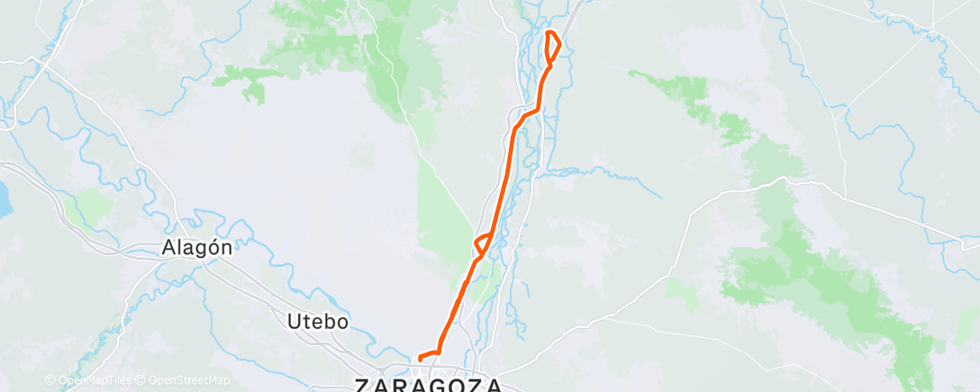 Map of the activity, Salidica con Samu a ontinar☕