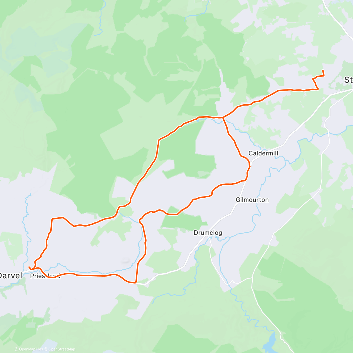 Map of the activity, Unseasonably Mild