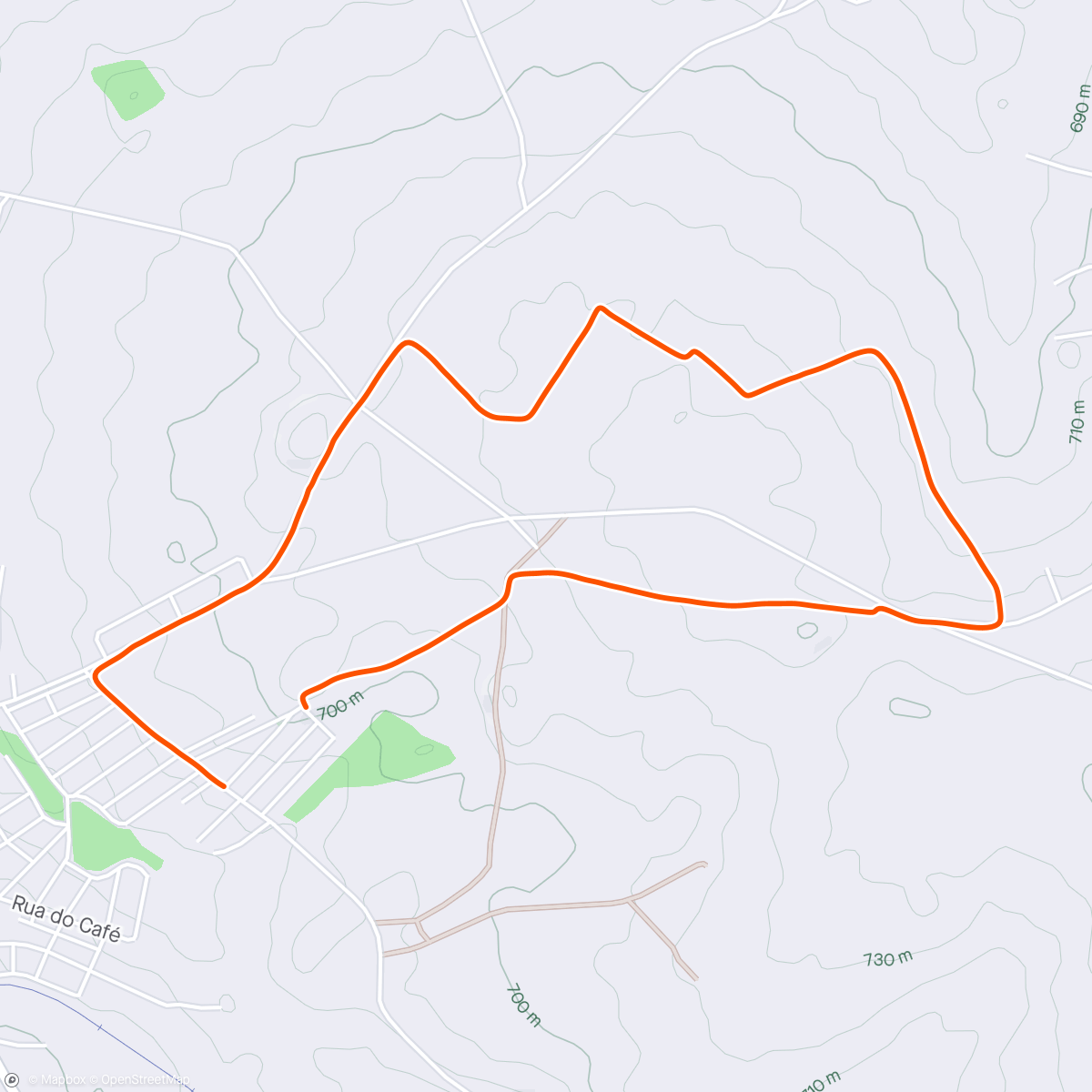 Map of the activity, Caminhada pós trampo