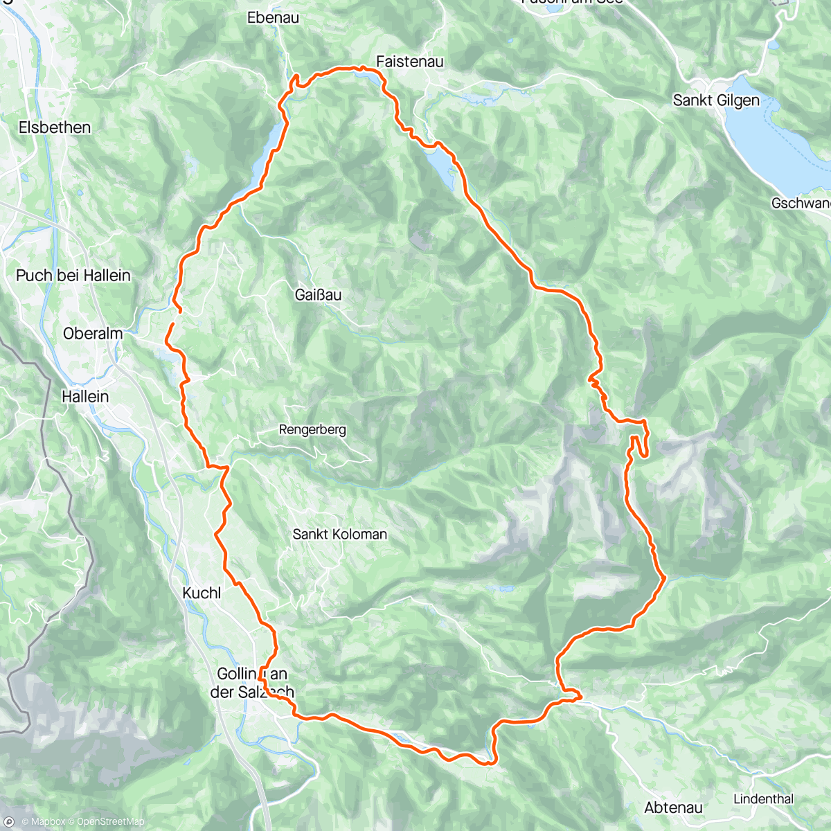 Map of the activity, Genneralmrunde Gravel
