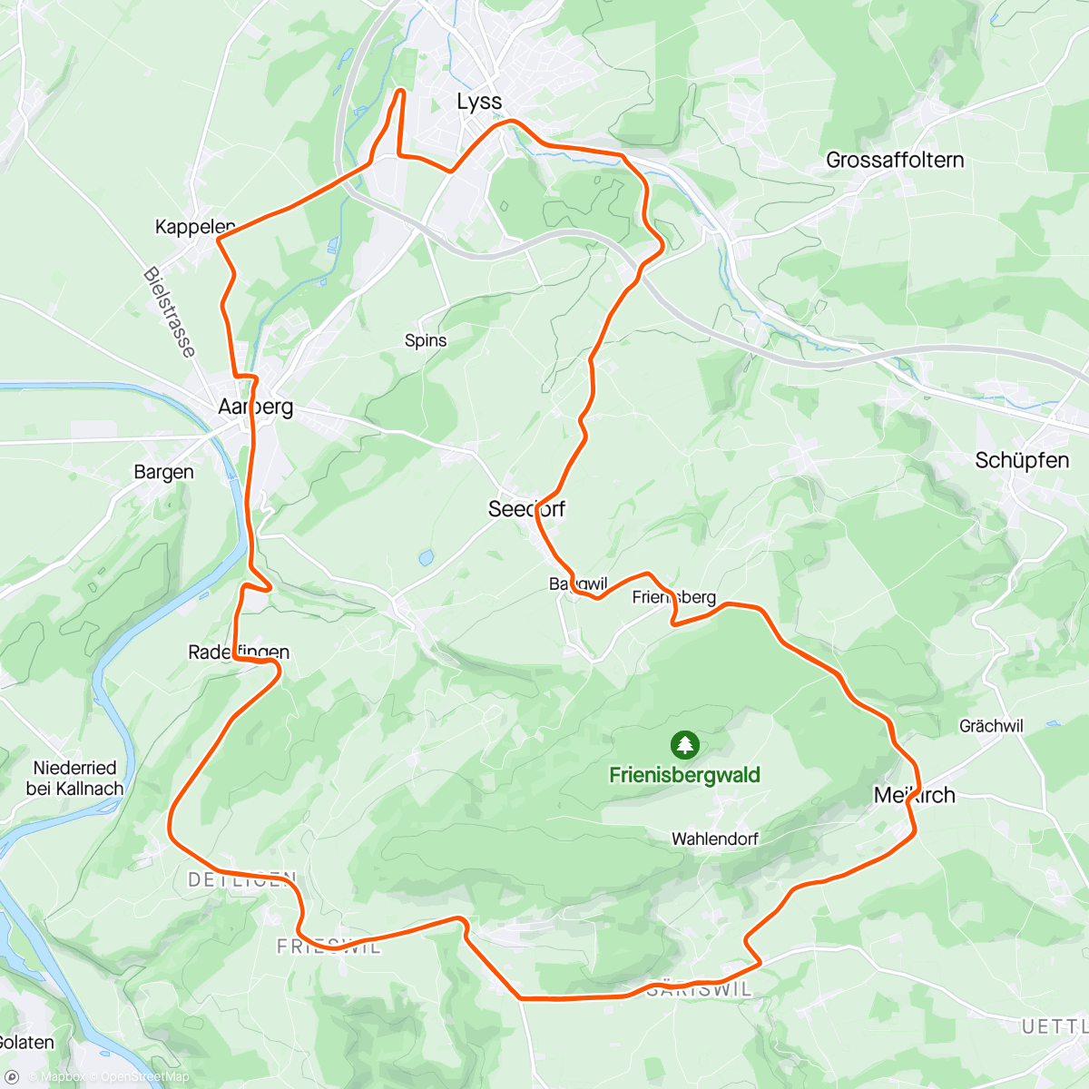 Map of the activity, Berner Rundfahrt with VCC Racing Team