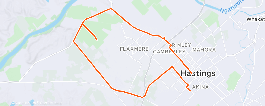 Map of the activity, Morning Ride