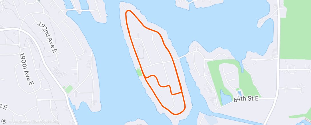 Map of the activity, Lunch Run