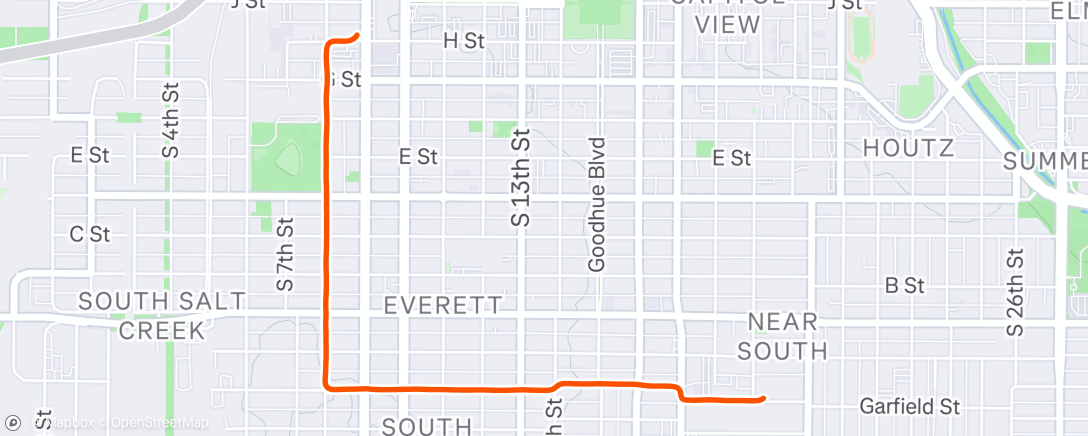 Map of the activity, Morning Ride