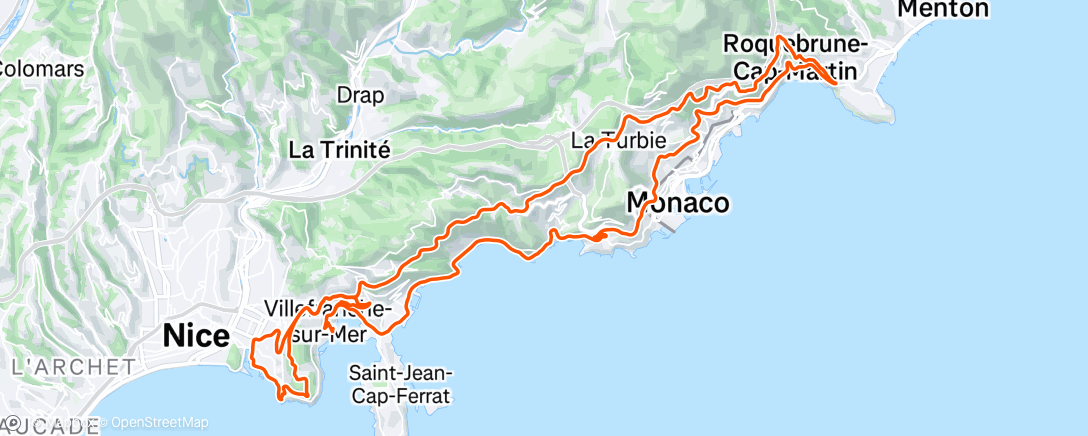 Map of the activity, Chill ride ☀️