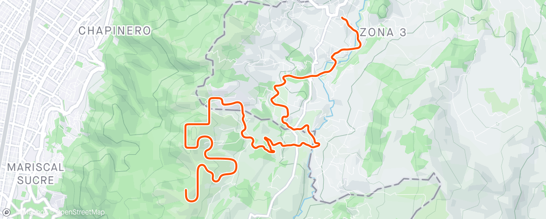 Map of the activity, MyWhoosh - Threshold Power #1