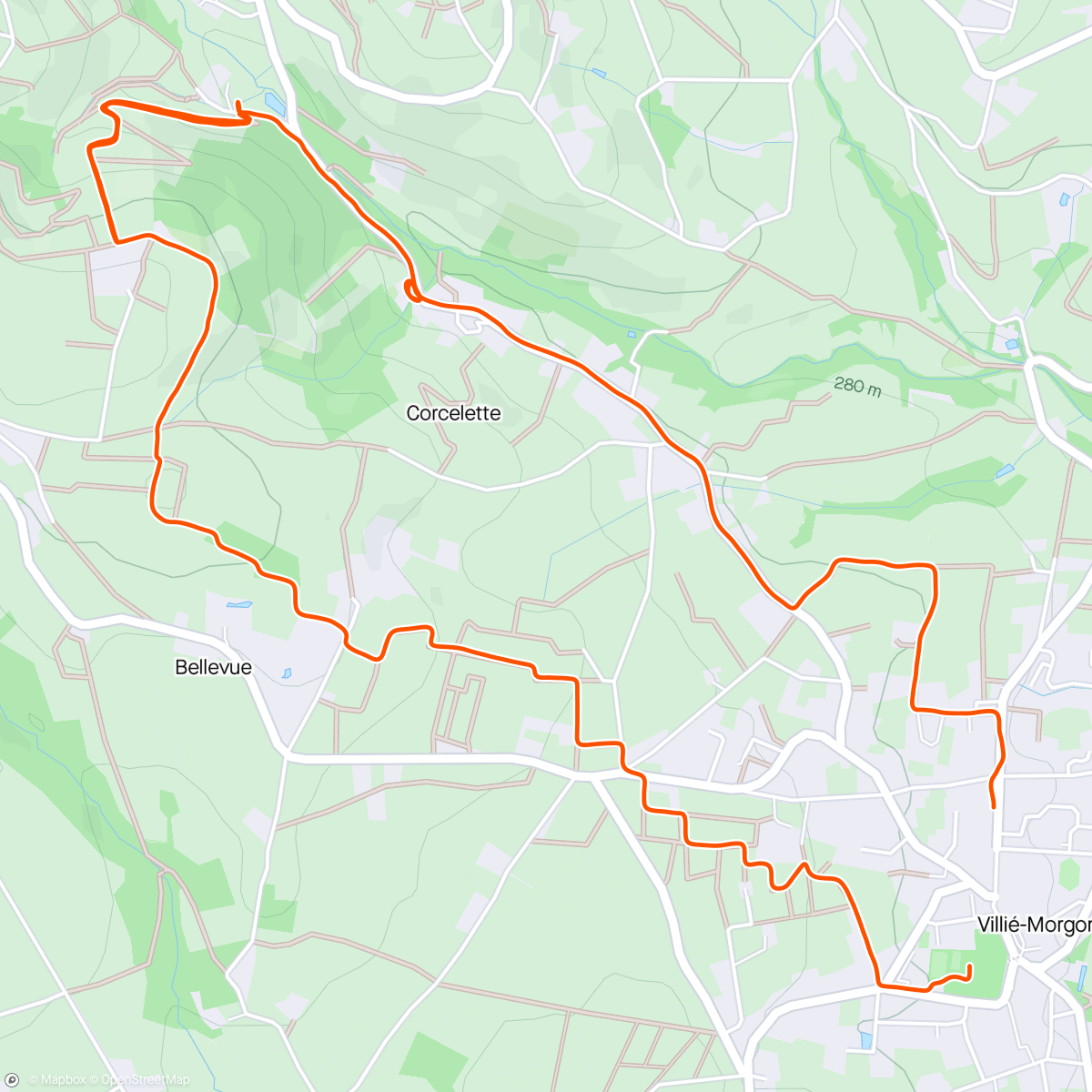 Map of the activity, Trail avec les MR , 3x la terrible montée de corcelette avec travail descente