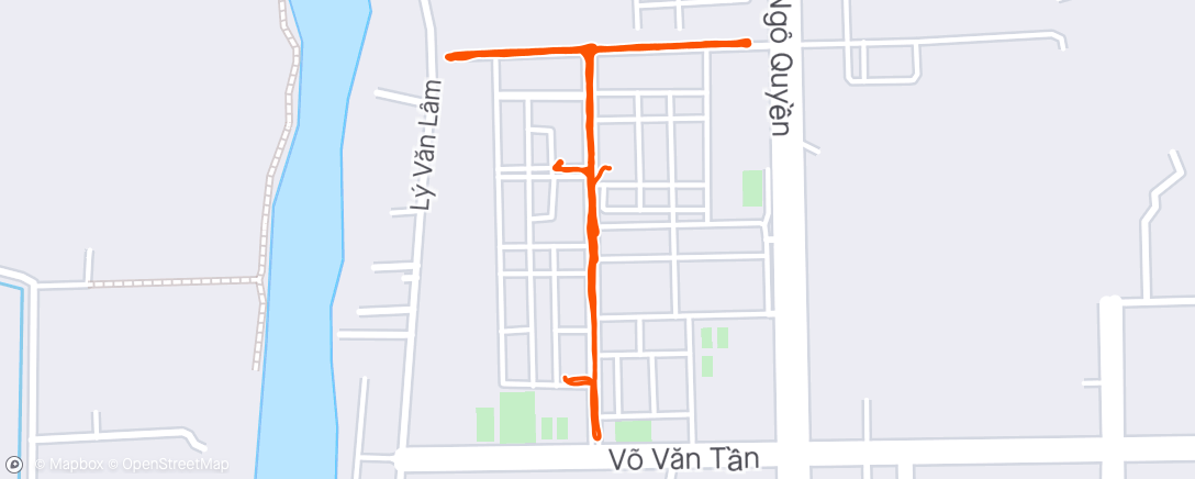 Map of the activity, Morning Walk