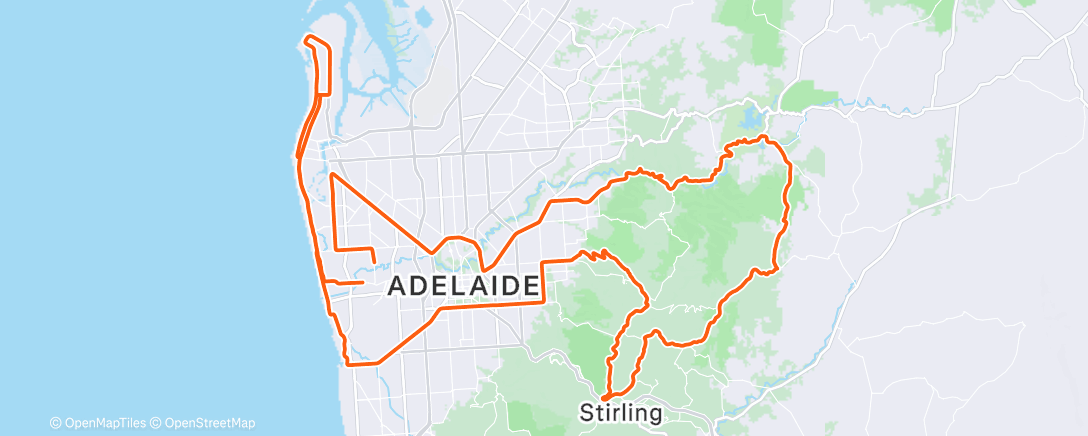 Map of the activity, kick ons