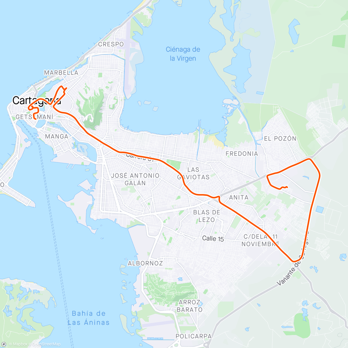 Mapa da atividade, Saturday Afternoon Ride