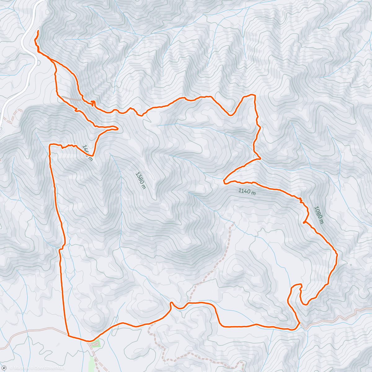 Map of the activity, Thompson Creek- Slate Rock-Laurel Mt Fitness with Uzi 🐕❣️