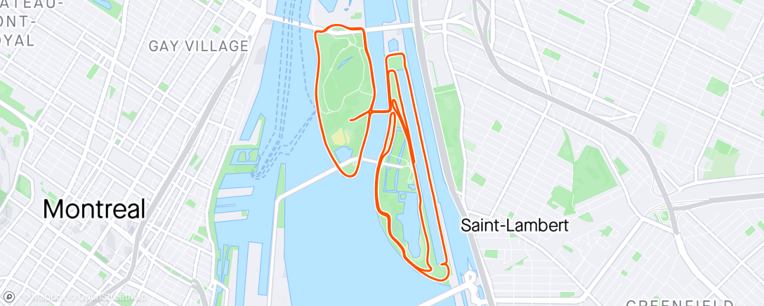 Map of the activity, 25.3 Premier demi marathon