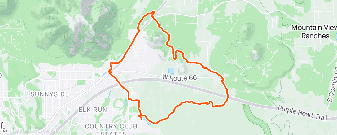 Map of the activity, Picture Canyon Loop