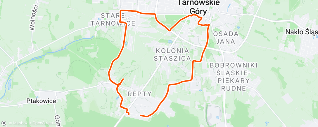 Map of the activity, Afternoon Ride