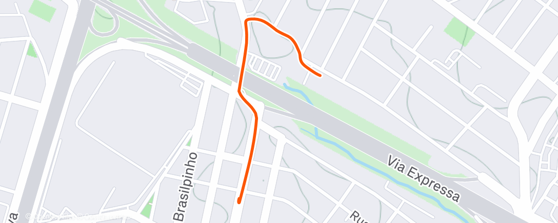 Карта физической активности (Corrida ao entardecer)