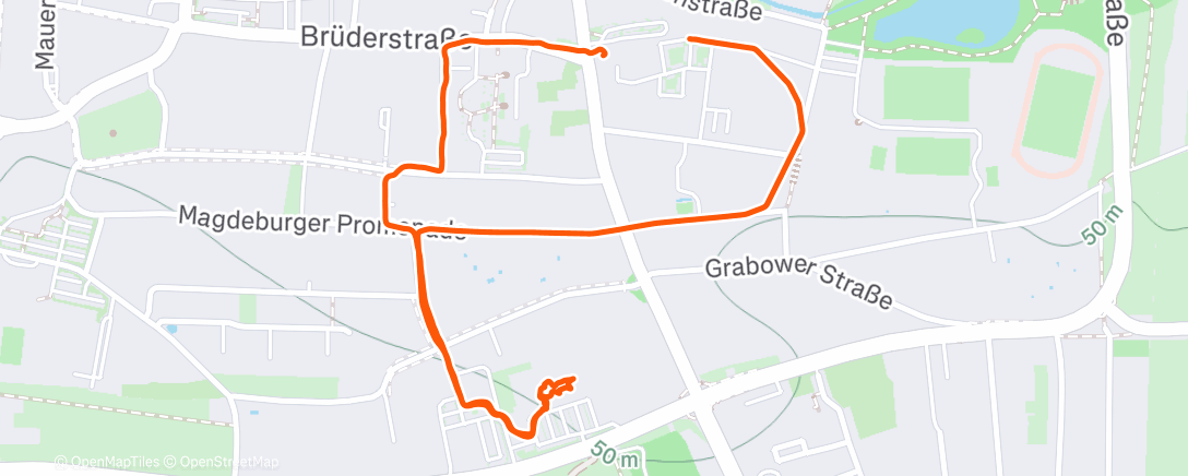 Карта физической активности (Abendspaziergang)