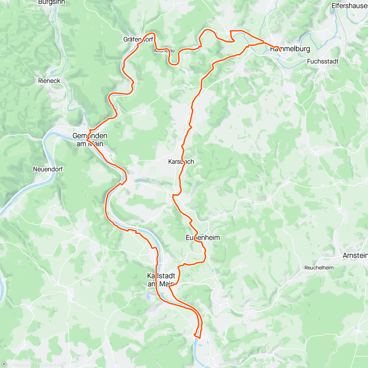 Map of the activity, Vatertagstour