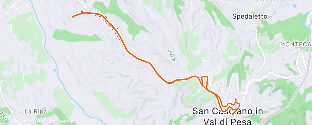 Map of the activity, San Giovanni in Sugana