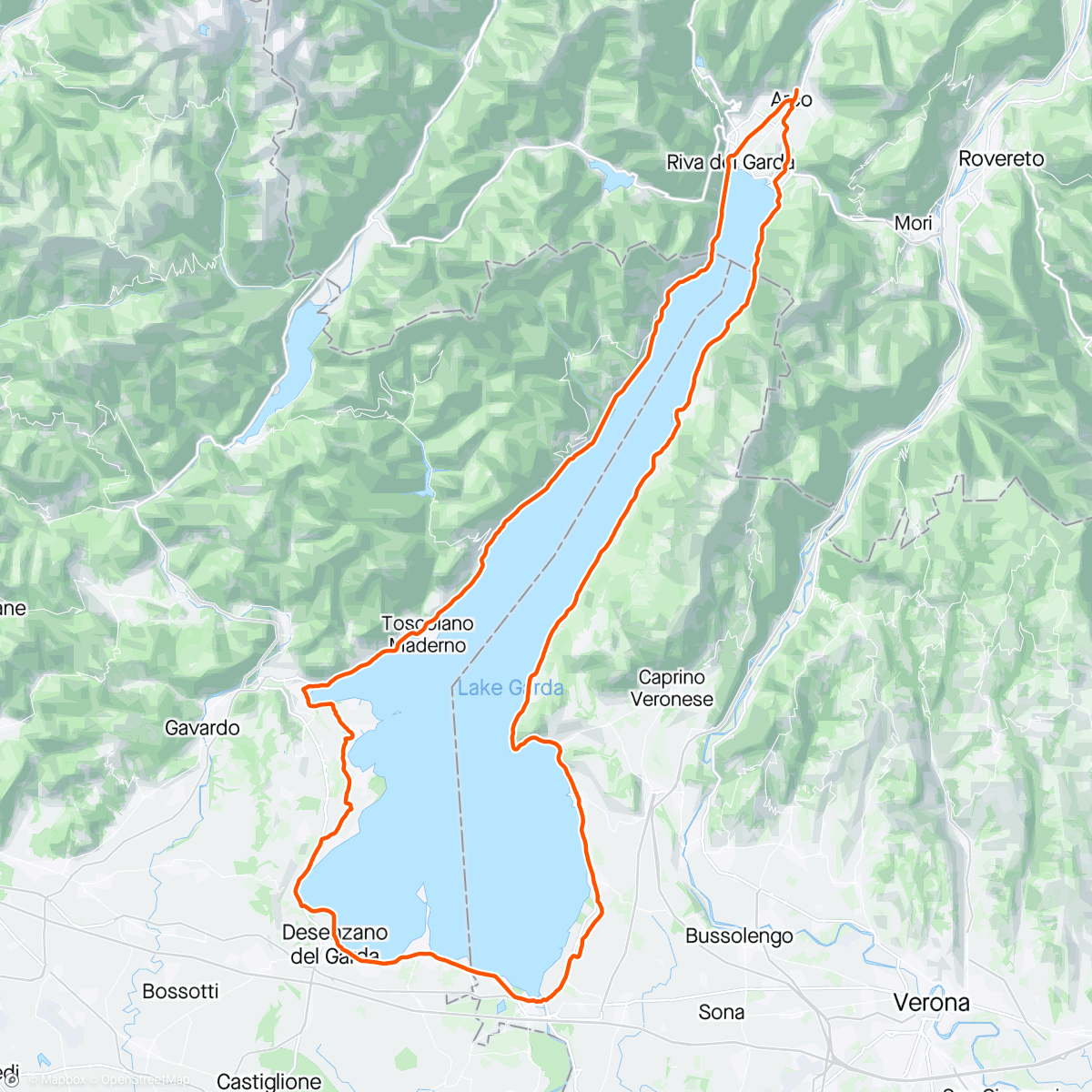 Map of the activity, Finally around Gardasee ❤️😍🌤️