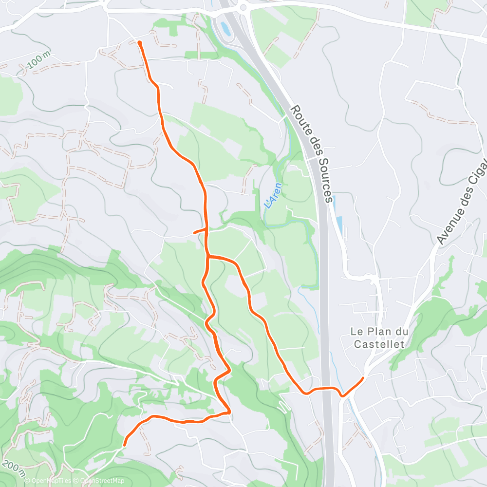 Carte de l'activité