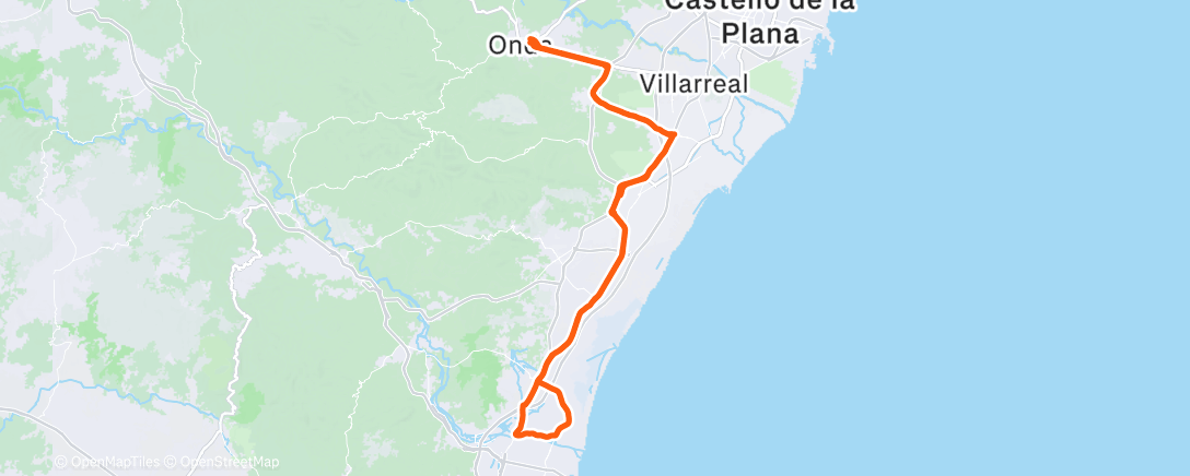 Карта физической активности (Bicicleta por la mañana)