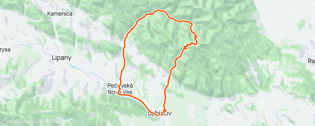 Map of the activity, Lysa, Baranie, Majdan