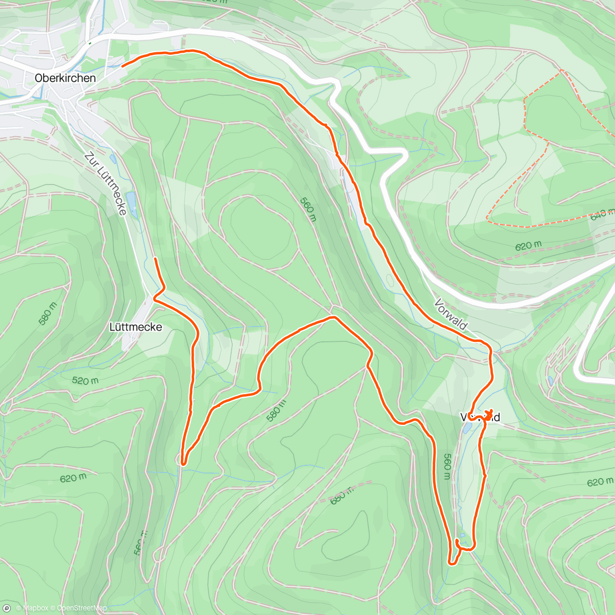 Map of the activity, Spaziergang am Nachmittag